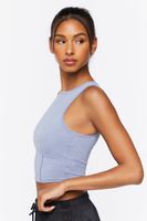 Women's Active Cropped Tank Top Blue