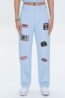 Women's 900 Series Club Patch Graphic Pants in Sky Blue Small