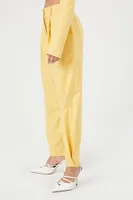 Women's Straight-Leg Trouser Pants in Yellow Medium