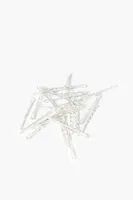 Metal Bobby Pin Set - 25 Pack in Silver