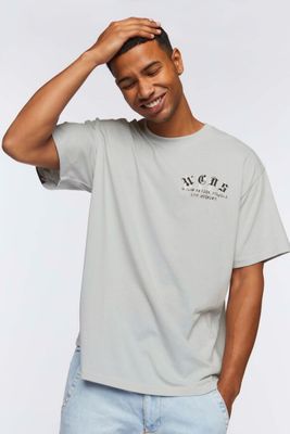 Men Drip WCDS Graphic Tee in Grey, XXL