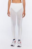 Women's Active Mesh Leggings in White Small