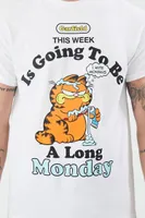 Men Garfield A Long Monday Graphic Tee in White, XXL