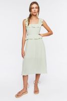 Women's Ruffle Tie-Back Midi Dress