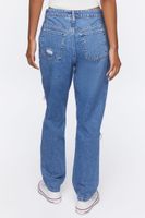 Women's Recycled Cotton Distressed Mom Jeans