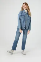 Women's Denim Drop-Sleeve Trucker Jacket Medium