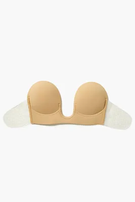 Reusable Plunging Strapless Bra in Nude