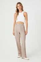 Women's High-Rise Cargo Pants in Natural Medium