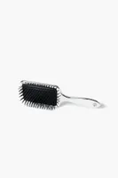 Rhinestone Hair Brush in Silver