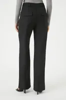 Women's High-Rise Straight-Leg Pants in Black Small