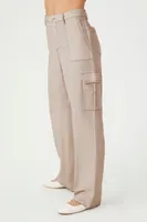 Women's High-Rise Cargo Pants in Natural Medium