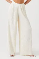 Women's Chiffon Crop Top & Pants Set Ivory