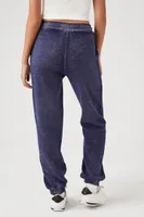 Women's Mineral Wash Drawstring Joggers in Navy Large