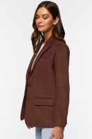 Women's Peak Lapel Blazer in Brown Medium