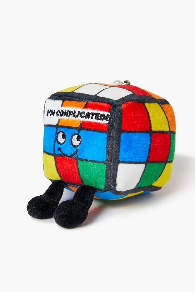 Punchkins Im Complicated Cube Plush Bag Charm in Multi