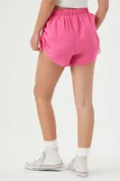 Women's Tassel Drawstring Shorts in Pink Medium