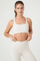 Women's Ribbed Racerback Sports Bra Medium