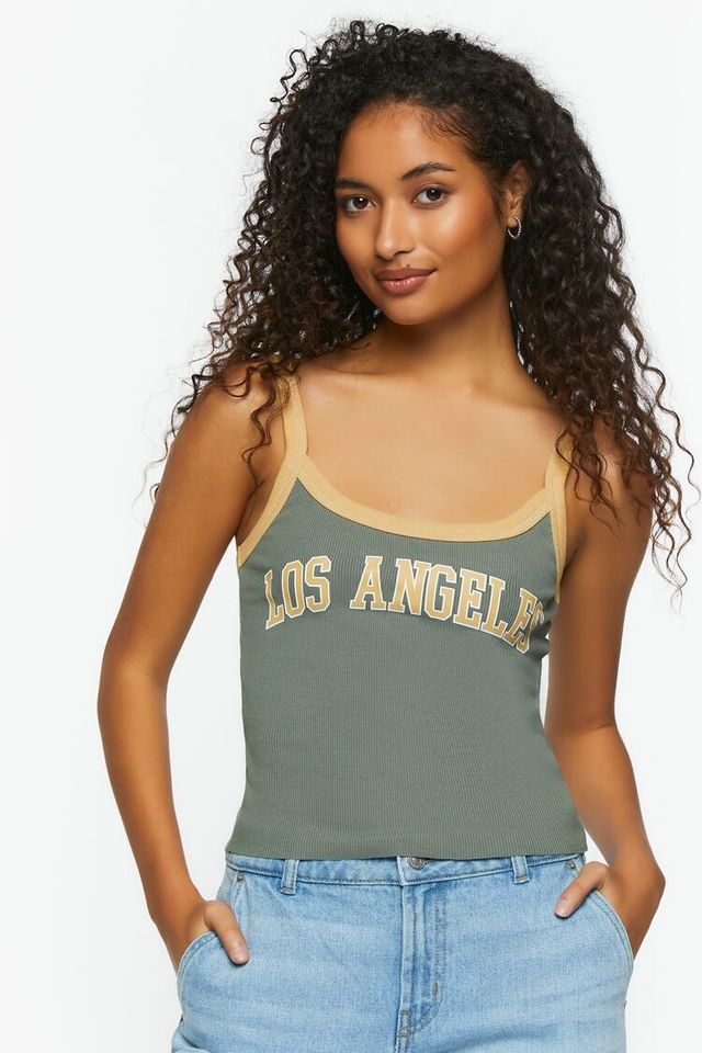 Women's Nike Cream Los Angeles Angels City Connect Tri-Blend Tank Top