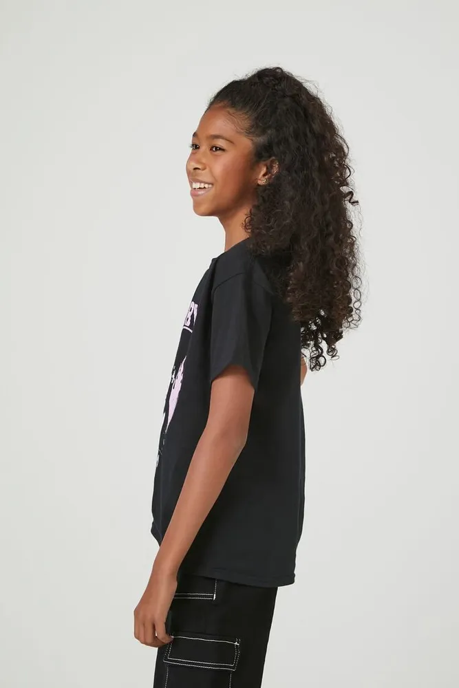 Girls Cry Baby Graphic T-Shirt (Kids) in Black, 9/10