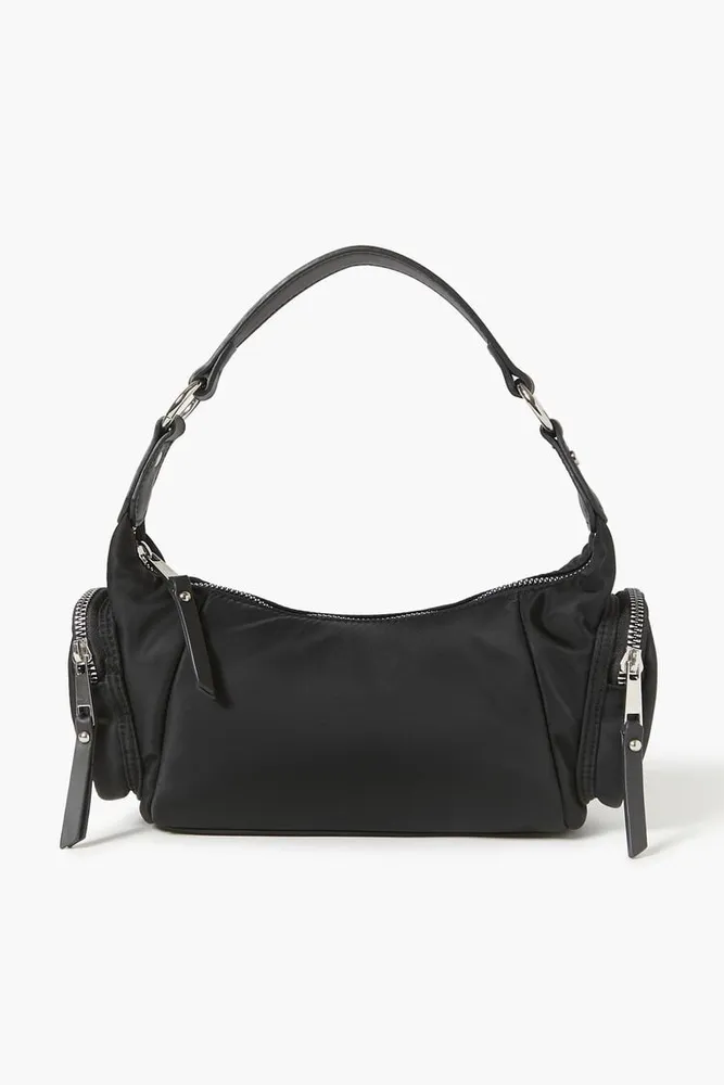 Women's Pocket Shoulder Bag in Black