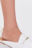 Women's Figaro Chain Anklet in Gold