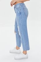 Women's Frayed Mid-Rise Boyfriend Petite Jeans in Light Denim, 27