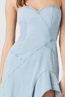 Women's Denim High-Low Dress in Light Denim