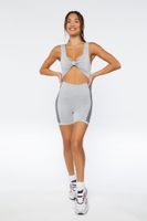 Women's Active Checkered Seamless Romper