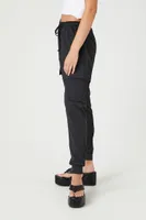 Women's Fleece Drawstring Cargo Joggers