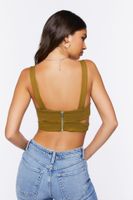 Women's Ponte Knit Cutout Bralette in Beech Large