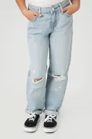 Girls Recycled Cotton Jeans (Kids) in Light Denim, 9/10