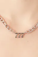 Women's Angel Number 777 Necklace in Silver