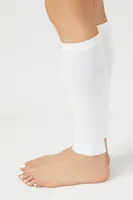 Fitted Leg Warmers in White