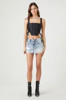 Women's Corset Lace-Up Crop Top