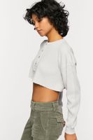 Women's Raw-Cut Thermal Crop Top