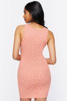 Women's Bodycon Lace-Up Mini Dress in Tigerlily Medium