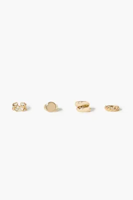 Women's Heart Cutout Ring Set in Gold, 7