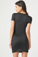 Women's Contour Mini T-Shirt Dress in Black Small