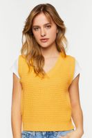 Women's Sweater-Knit V-Neck Vest