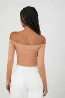 Women's Contour Off-the-Shoulder Crop Top