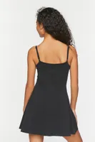 Women's Cami A-Line Mini Dress in Black Medium