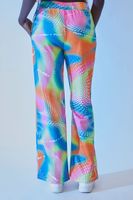 Women's FUBU Abstract Print Pants in Orange Small