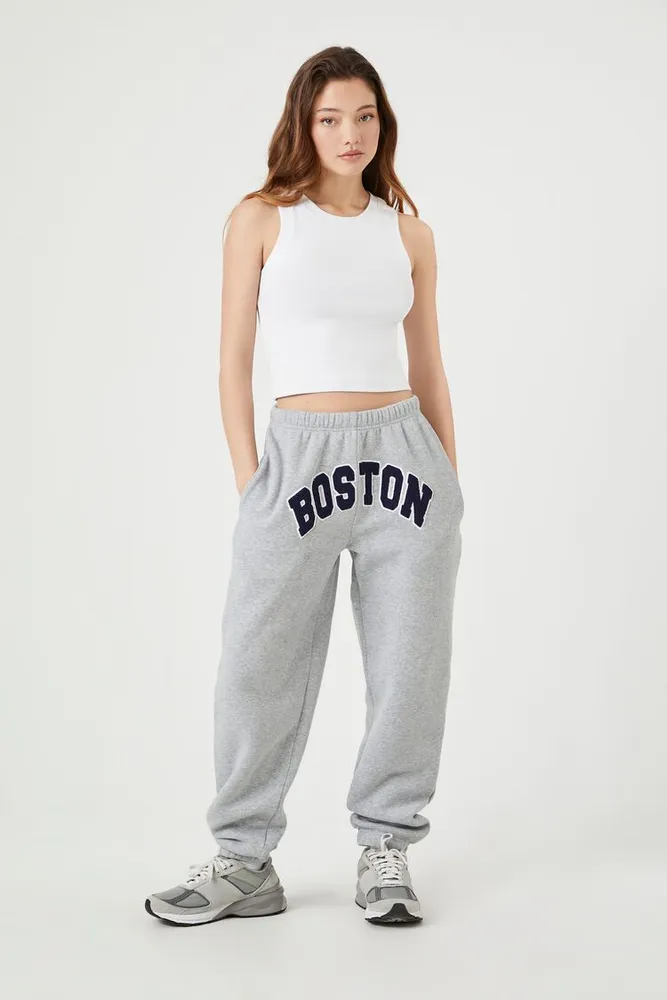 Women's Boston Fleece Joggers in Heather Grey Medium