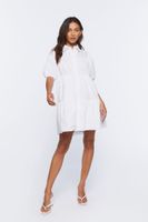 Women's Tiered Mini Shirt Dress