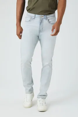 Men Stretch-Denim Skinny Jeans in Light Denim, 31
