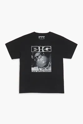 Kids The Notorious Big T-Shirt (Girls + Boys) in Black, 13/14