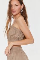 Women's Kendall + Kylie Cropped Cami in Taupe, XS