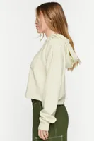 Women's French Terry 98 Patch Hoodie Cream