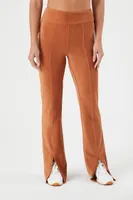 Women's Active Corduroy Leggings in Chestnut Medium