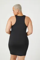 Women's Contour Mini Dress in Black, 3X